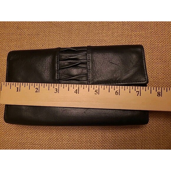 Vintage Rolf’s Leather Womens Checkbook Wallet Bi Fold Cardholder Kisslock - Picture 8 of 9